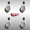 Service Caster 4 Inch 316SS Thermoplastic Rubber Swivel 1-3/4 Inch Stem Caster Set Brake SCC SCC-SS316EX20S414-TPRB-TLB-134-4 - alternate 3
